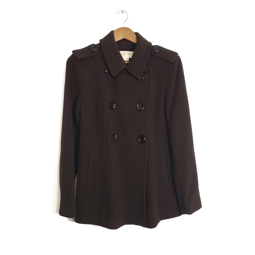 Michael Kors 100% Wool Pea Coat Jacket